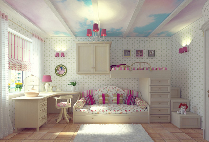 Một số bí quyết trang trí nội thất phòng ngủ đáng yêu dành cho bé gái 7