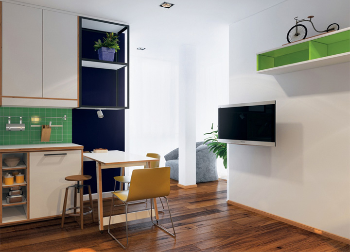 5 phong cách thiết kế căn hộ nhỏ có diện tích dưới 40 m2 3