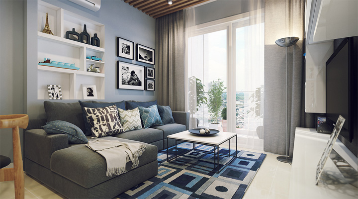 4 mẫu thiết kế nội thất căn hộ nhỏ xinh theo xu hướng mới 12