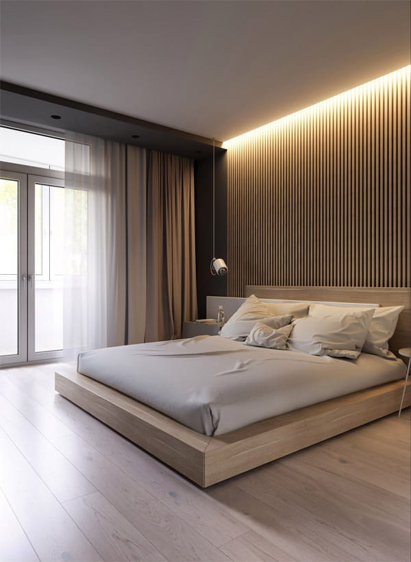 Phòng ngủ phong cách Zen hiện đại