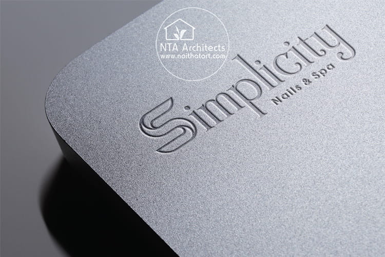 Thiết kế logo của Simplicity Nails & Spa theo phong cách tối giản