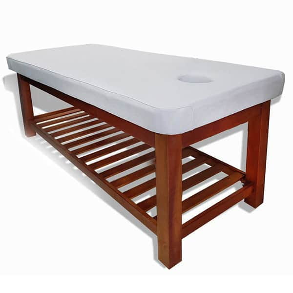 Mẫu giường spa massage chân gỗ tràm